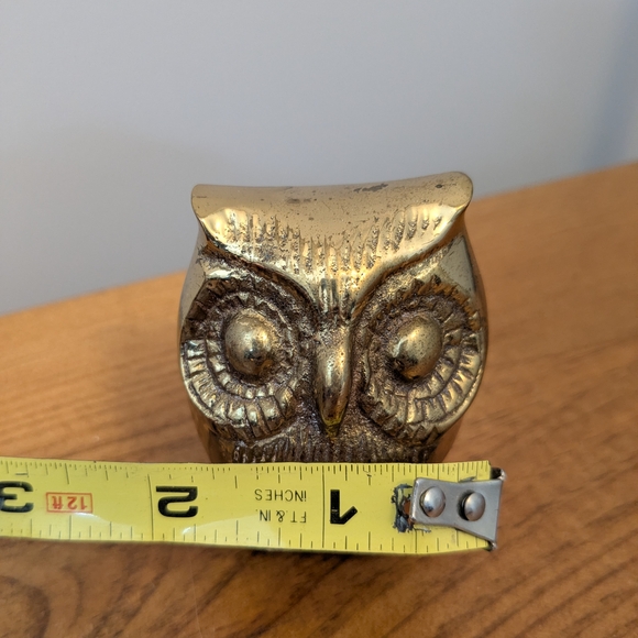 Vintage Brass Owl Figurine 🦉 - Picture 12 of 13